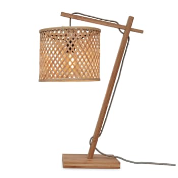 Java - Lampe de table bambou naturel, h. 46cm