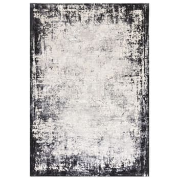 ZUKA - Tapis de salon moderne gris 200x290 cm
