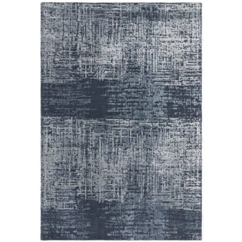 MILANO - Tapis de salon en laine bleu 120x170 cm