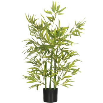 Planta artificial 15 x 15 x 90 cm color verde