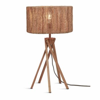Abat-Jour Naturel Marbella En Jute - Style Bohème H14cm Pour Monture E27 - 62,5 X 52,5 Cm