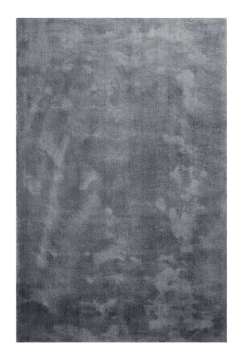 Sienna - Tapis en microfibre doux et dense gris étain  200x290