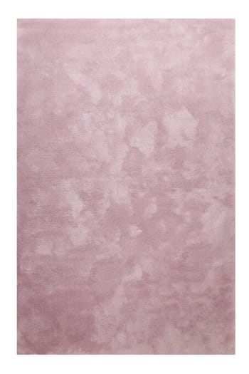 Sienna - Alfombra de pelo largo extrasuave rosa antiguo 160x230