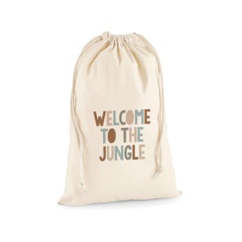 JUNGLE - Sac de rangement en coton Welcome to the Jungle 70x55cm
