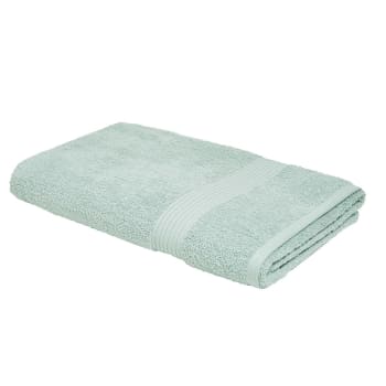 Mevak baño - Maxi drap de bain uni en coton vert 90x150