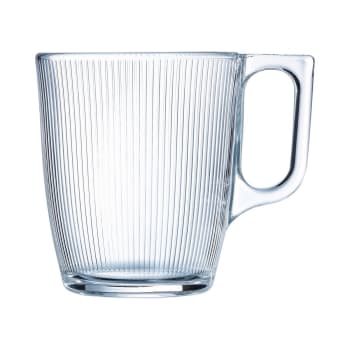 Mug en verre transparent - lot de 6 LOT DE 6 MUGS, LYONNAIS