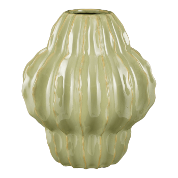 Altea - Vase en céramique vert clair H28