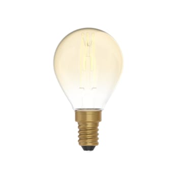CARBON - Bombilla LED con acabado dorado.