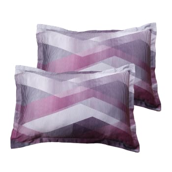 Meekio Set Mit 2 Blauen Kissenbezügen – 40,6x40,6 Cm, Leinen-Optik, Für Sofa & Wohnzimmer-Deko