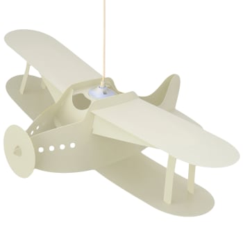 Lámpara de techo infantil Avión Blanco 50 cm