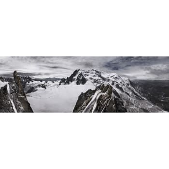 Montagne - Tableau sur toile domaine du Mont Blanc 30x97 cm