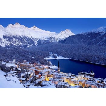 Grands espaces - Tableau sur toile village de Savoie 45x65 cm