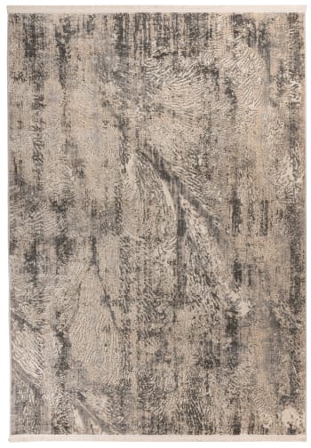 CINCO - Tapis de salon en polypropylène marron 80x160 cm