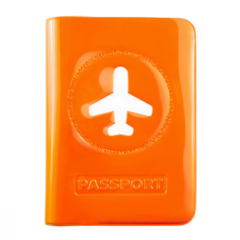 Happy flight - Protège passeport happy flight pvc orange