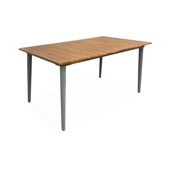 Maringa 150cm - Table de jardin bois et acier 150cm