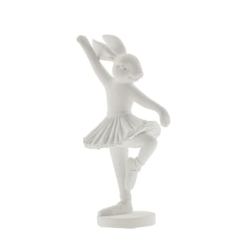 Set De 2 Lapins Décoratifs Clayre & Eef - Polyresine, Style Belle Époque, Pastel