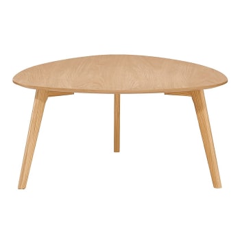 Table basse d'appoint ronde en bois ø80cm - FABIO