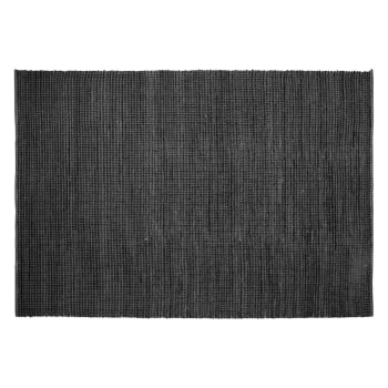 Raja - Tapis 100% laine noir 240 x 170 cm