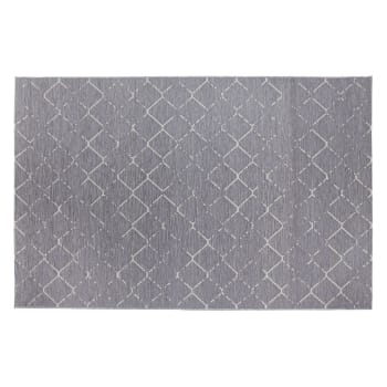 Bronx - Tapis polypropylène gris foncé 200 x 290 cm