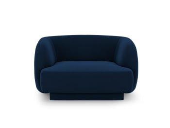 Miley - Sessel aus Samt, königsblau