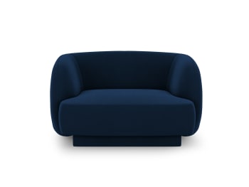 Miley - Sillón de terciopelo azul regio