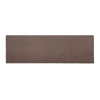 BILLIE PANDA - Tête de lit tapissée en tissu teddy marron 145x52cm