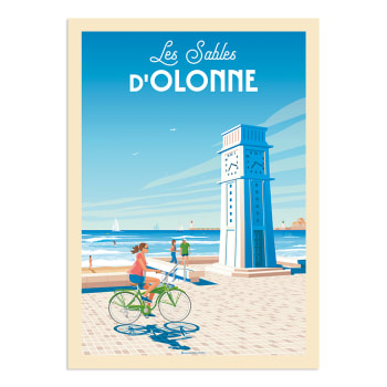Affiche Les Sables d'Olonne France 21x29,7 cm