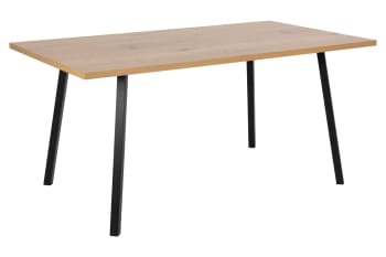 Orion - Table à manger 6 personnes style industriel 160cm