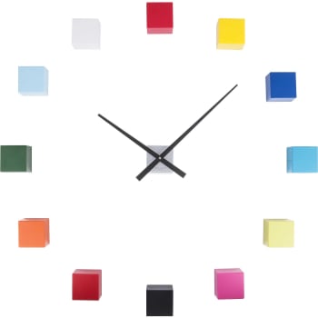 WALL CLOCK - Horloge cubique diy multicolore