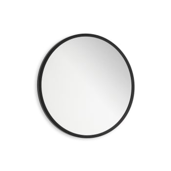 Espejo redondo marco metálico negro - Espejo redondo marco metálico negro 55cm diámetro