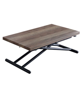 Mesa de comedor rectangular con patas metálicas y sillas de pvc patas madera  Merkamueble