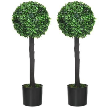 Planta artificial 20 x 20 x 60 cm color verde