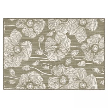 Poppy - Outdoor-Teppich aus Polypropylen, 160 x 230 cm, in Taupe