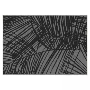 Palmio - Outdoor-Teppich aus Polypropylen, 200 x 290 cm, schwarz