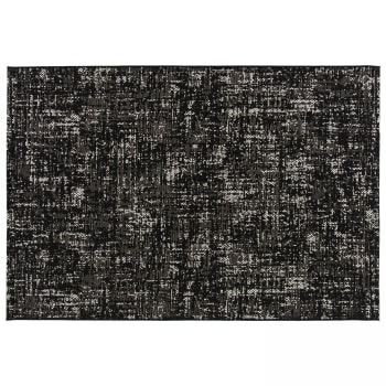 Hella - Tapis d'extérieur en polypropylène 120 x 170 cm noir