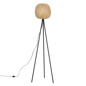 HIKARI - Lámpara de pie de Bambú, altura 166,5 cm