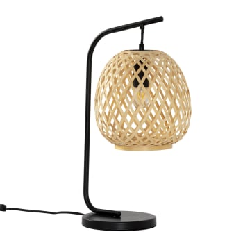 REIKO - Lampe à poser en Bamboo, diamètre 50,5 cm