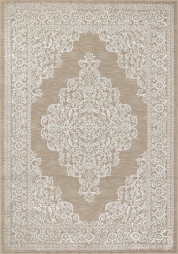 Elin - Orientalischer Vintage Teppich Beige/Weiß 200x275