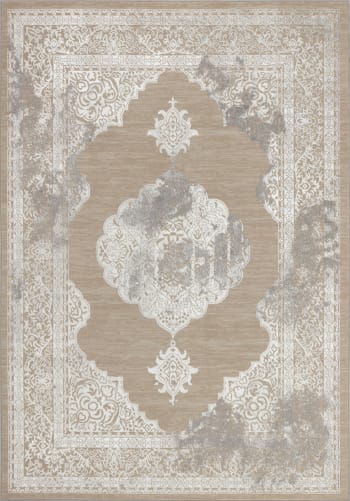 Azra - Tapis Vintage Oriental Beige/Blanc 120x170