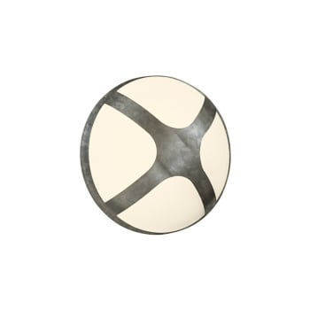 CROSS - Applique d'extérieur ronde avec structure métallique grise ip54