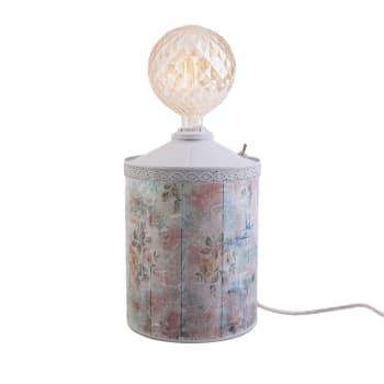 Trae - Lámpara artesanal de metal reciclado multicolor 48x20 cm
