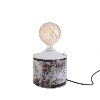 Blom - Lámpara artesanal de metal reciclado multicolor 37x20 cm