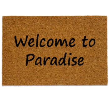 Paillasson coco welcome to paradise 40x60cm
