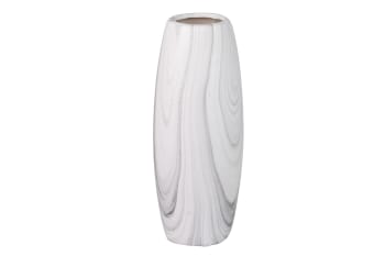 Florero blanco de cerámica 12x12x30cm