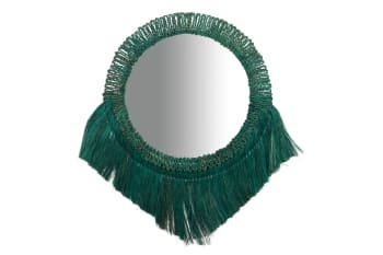 Espejo verde de fibras 70x4x90cm
