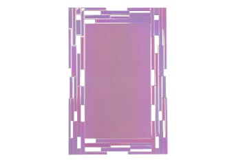 Espejo rosa de cristal 80x2x120cm