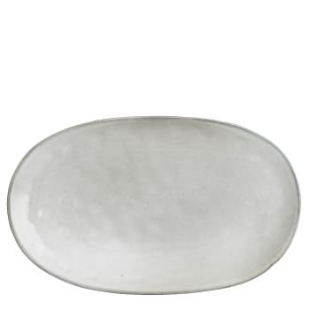 Tabo - Teller aus grauer Keramik L35,5