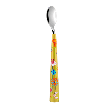 Sweet spoon - Dessertlöffel  Jardin Fleuri Gold HIPS 16 x 0 x 2 cm