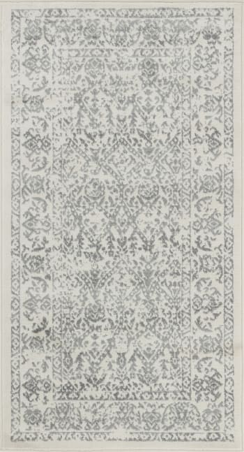Margaux - Orientalischer Vintage Teppich Weiß/Grau 80x150