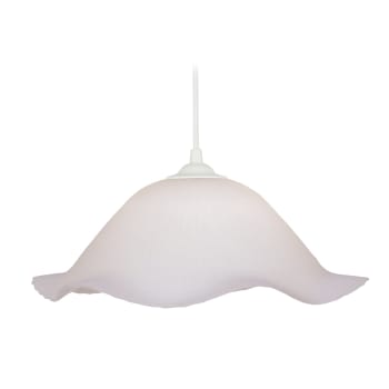 FLEUVE - Lámpara colgante vidrio blanco